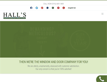 Tablet Screenshot of hallswindowcenter.com